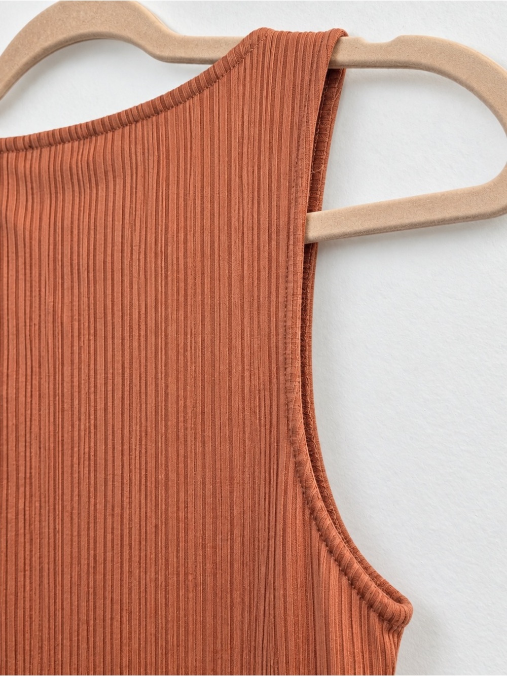 Forever 21 Terracotta Ribbed Button-Front Tank Top size medium - Picture 11 of 15